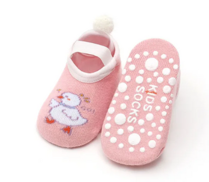 Medias Antideslizante Poly#4 (14.5cm) para Bebés de 1-2 años