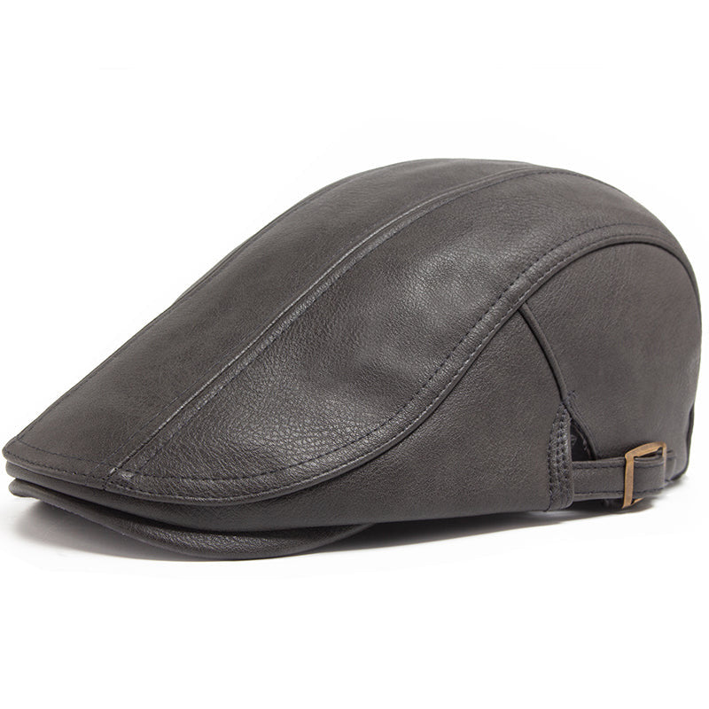 Boina Mister cuero PU con correa regulable