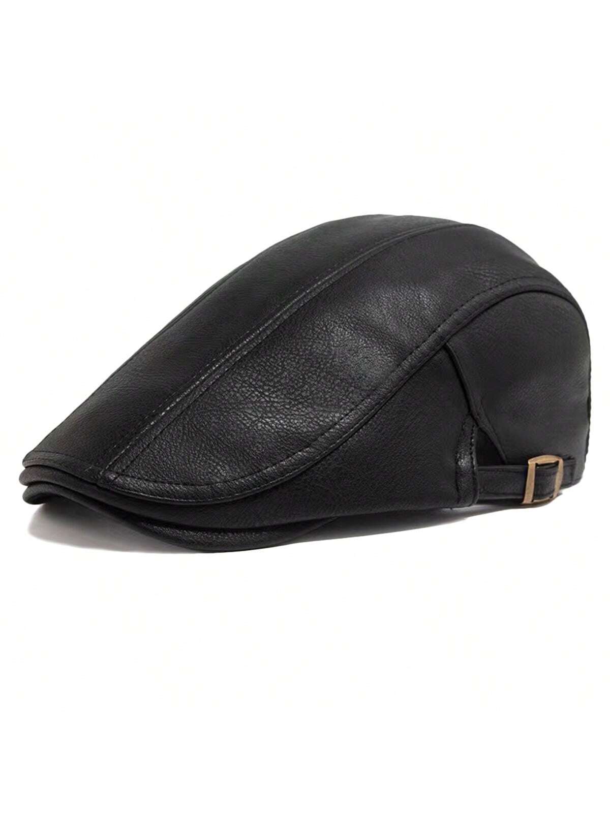 Boina Mister cuero PU con correa regulable