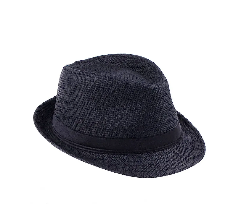 Sombrero Fedora Hombre Trilby - Negro