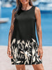 Vestido Noelia negro con hojas – Talla M