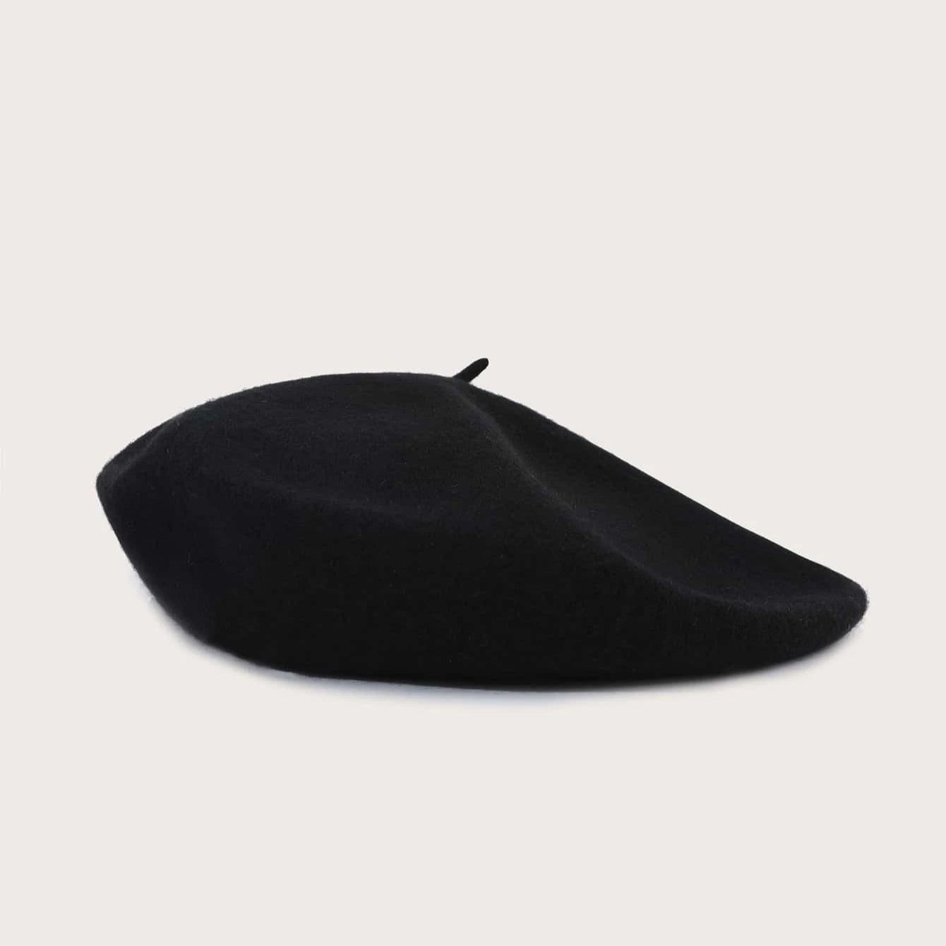Boina Francesa de Lana para Mujer | Negro