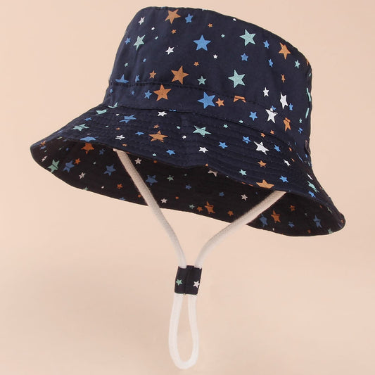Bucket hat Ali 52cm: Gorro para niños con diseño de estrellitas de 2 a 5 años