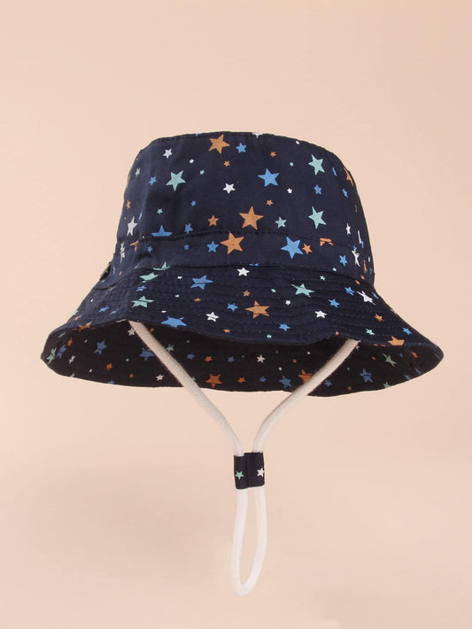 Bucket hat Ali 48cm con diseño de estrellitas: Gorro para niños de 6 a 12 meses
