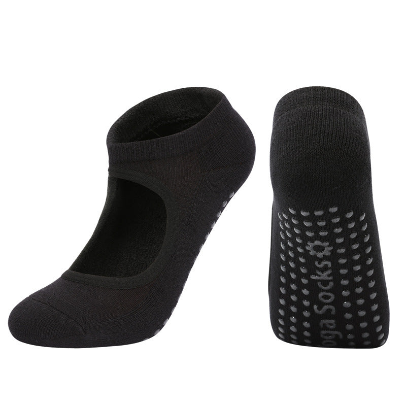 Medias Antideslizantes Hannah/Negro de Yoga - Pilates - Gym