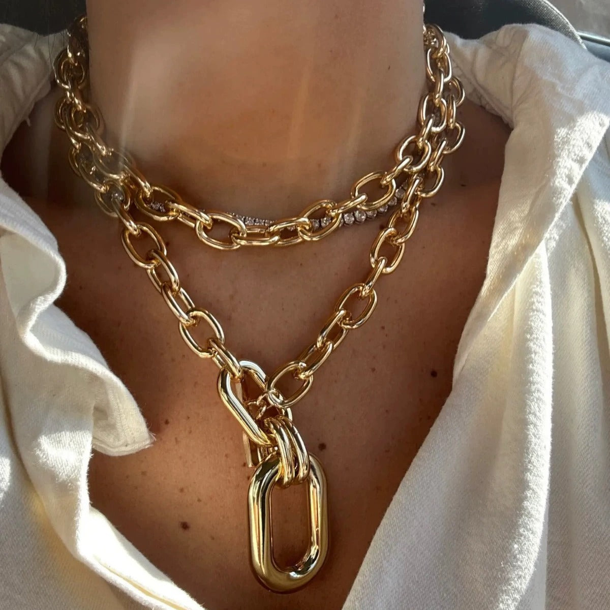 Cadena de Encanto - Collar con brillo sútil para mujer