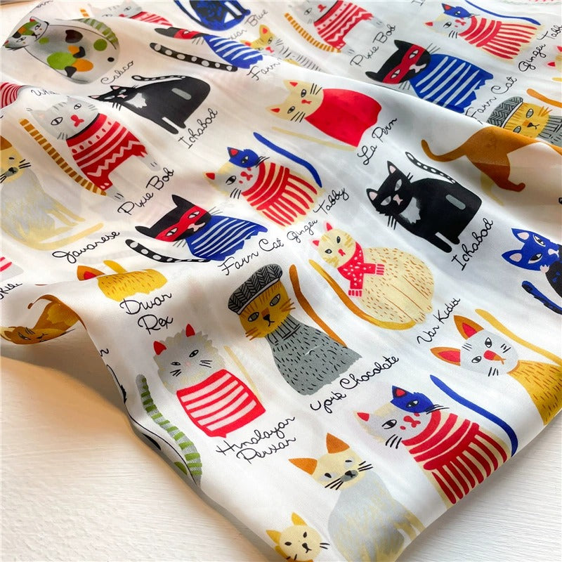 Pañoleta Bandana Pañuelo Minoa Blanco de 70x70cm