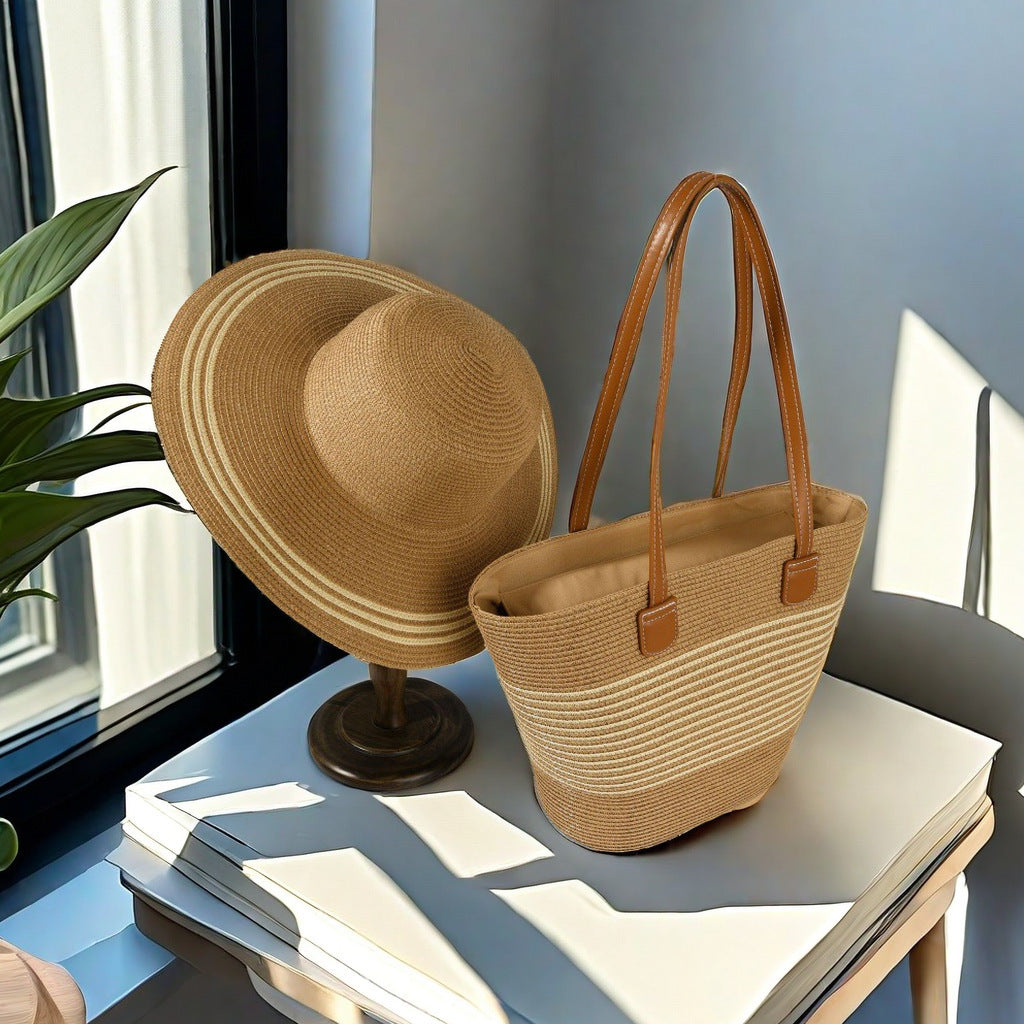 Pack Sombrero y Bolso Eliane – Estilo Natural de Verano