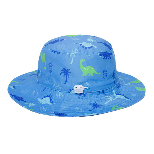 Bucket Hat DinoSplash Azul 54cm/56cm: Gorro para niño de 4 a 6+ años