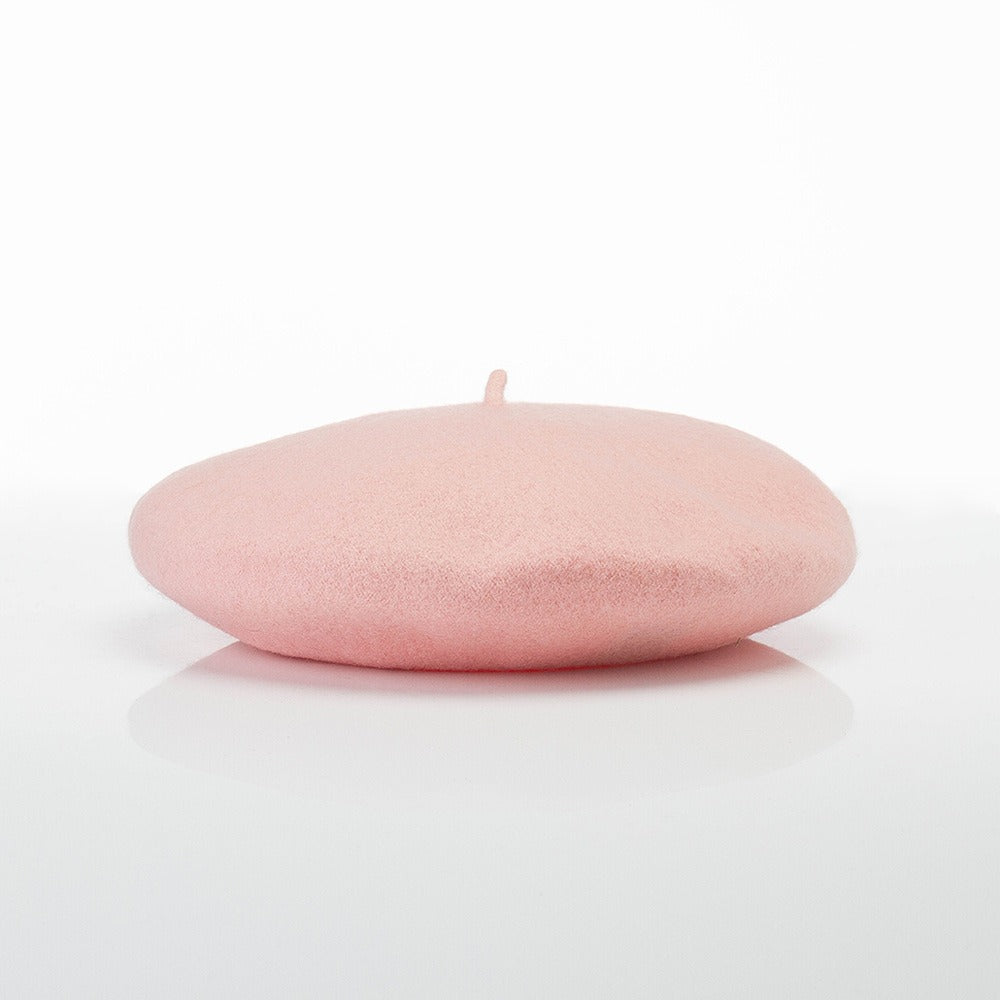 Boina Francesa de Lana para Mujer | Rosa Bebé
