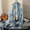 Pashmina Atlantis con Diseño Floreado - Tonos Azules