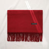 Bufanda Chalina Aymar Unisex color entero con flecos