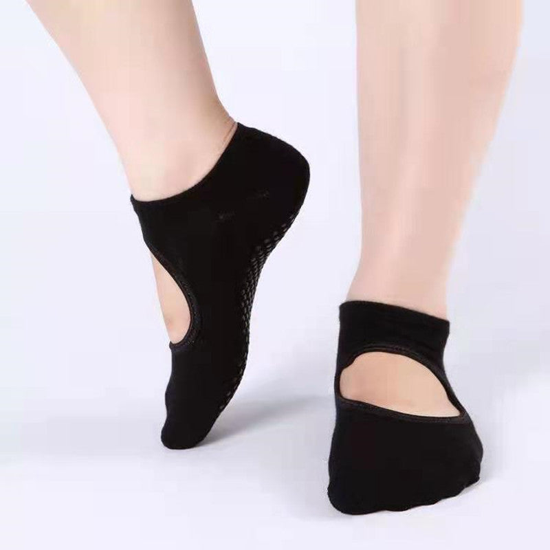 Medias Antideslizantes Hannah/Negro de Yoga - Pilates - Gym