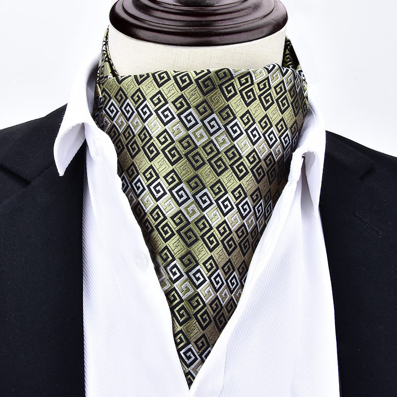 Bufanda Corbata Liam de seda para hombre - Dorado