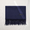 Bufanda Chalina Aymar Unisex color entero con flecos