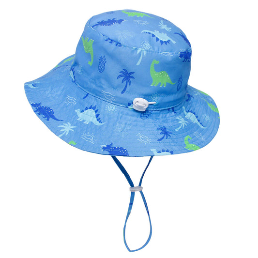 Bucket Hat DinoSplash Azul 54cm/56cm: Gorro para niño de 4 a 6+ años