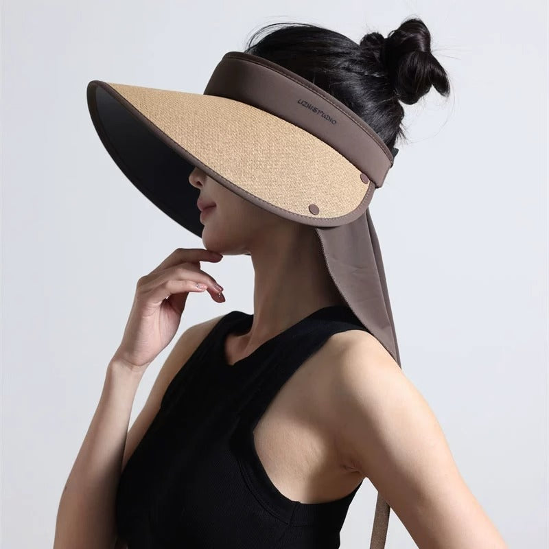 Visera Solea para mujer con cubrenuca removible