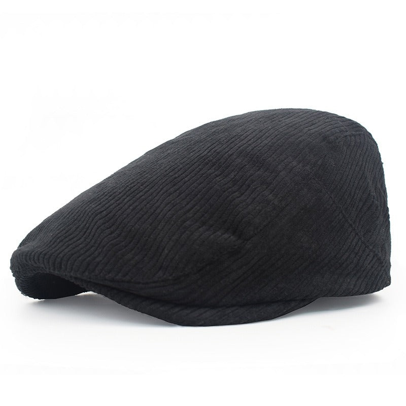 Boina Edwin Unisex de Corduroy Talla M | Negro