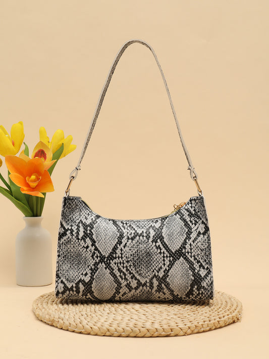 Bolso Nocty Cartera de Hombro Animal Print – Negro