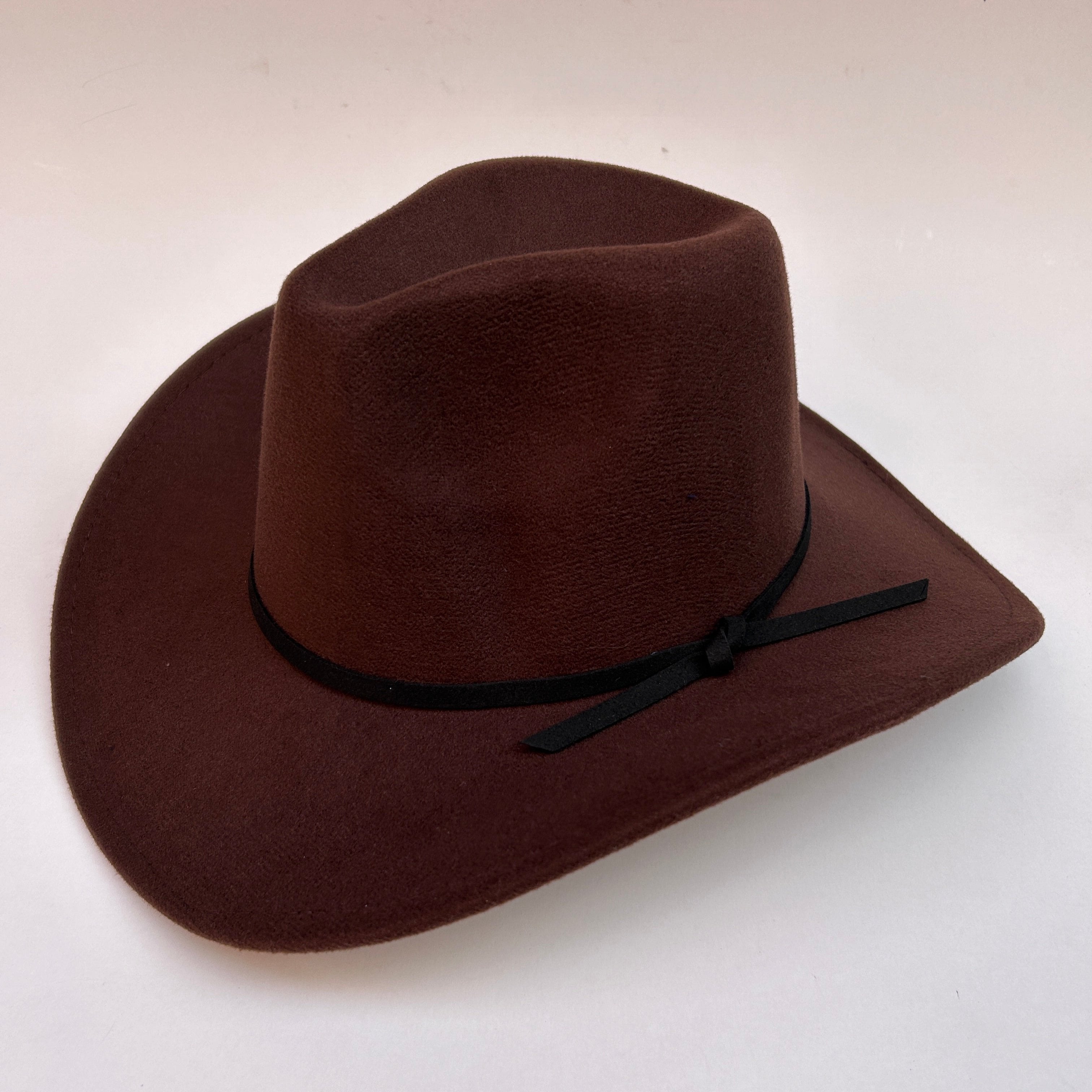 Sombrero Vaquero Unisex de Pana - Marrón - 58cm