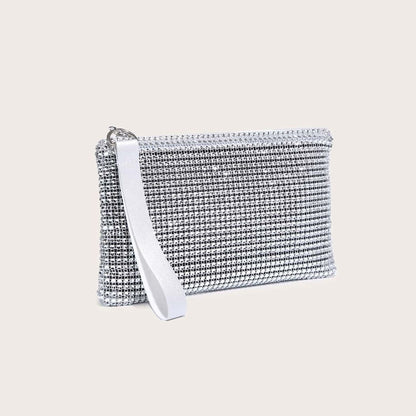 Bolso de mano Clutch Plateado Saphire