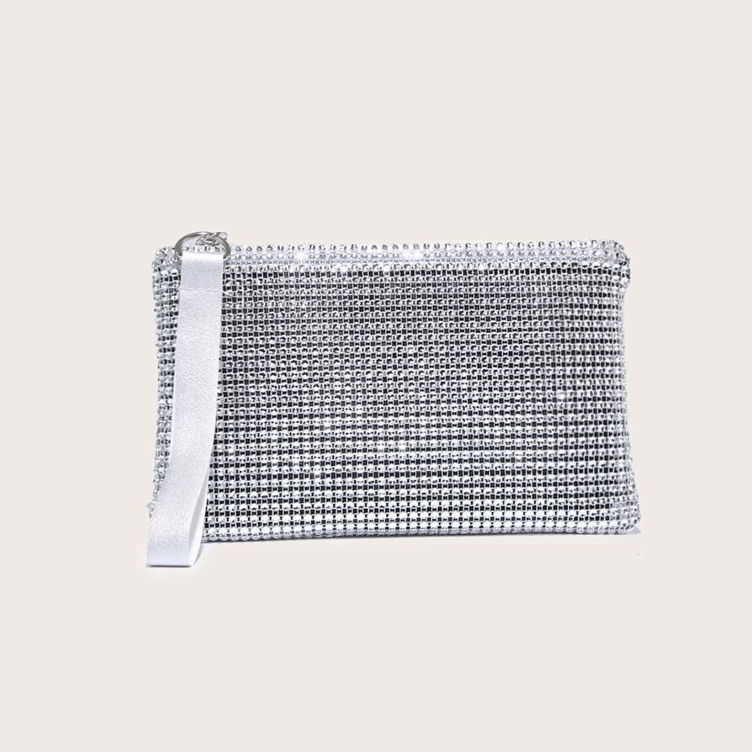 Bolso de mano Clutch Plateado Saphire