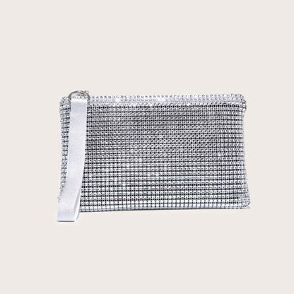 Bolso de mano Clutch Plateado Saphire