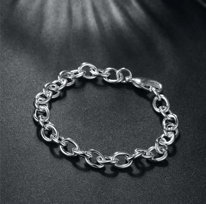 Pulsera de Mujer Cadena Plateado de 18cm