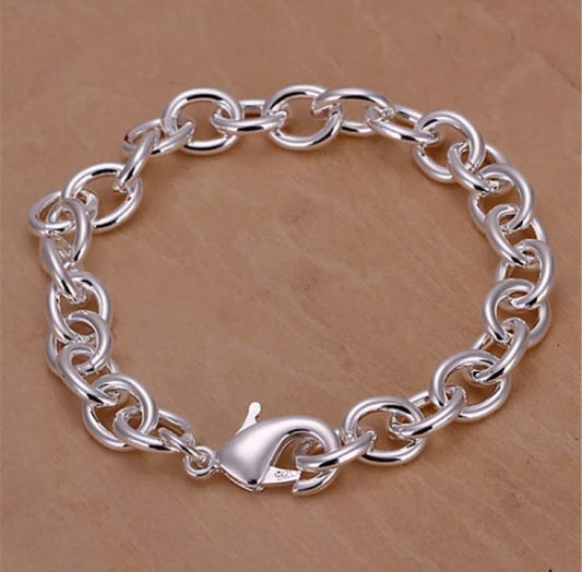 Pulsera de Mujer Cadena Plateado de 18cm