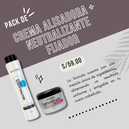 Lanostrate™ Crema Alisadora Hidratante de Cabello Premium