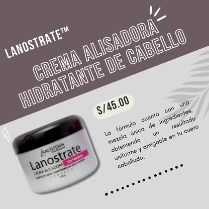 Lanostrate™ Crema Alisadora Hidratante de Cabello Premium
