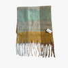 Maxi Bufanda Queen a cuadros multicolor