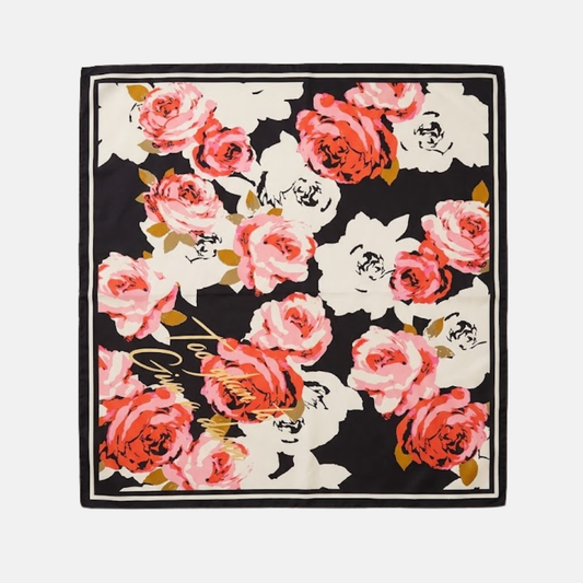 Pañoleta Bandana Pañuelo Rose Glam de 70x70 cm