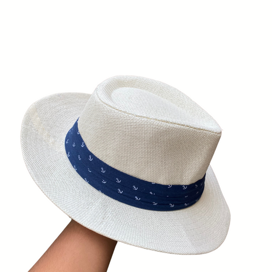 Sombrero Fedora Sailor para hombre | Ivory