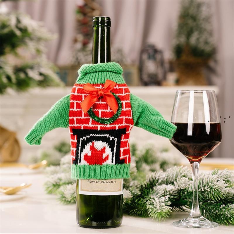 Ropa para Vino Adorno Navideño Modelo Chimenea