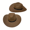 Jesse - Marrón - Sombrero Vaquero de Paja Unisex