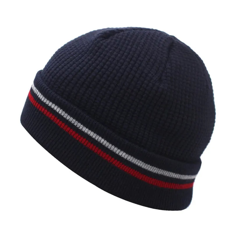 Beanie Skullies Azul Gorro Chullo para Hombre