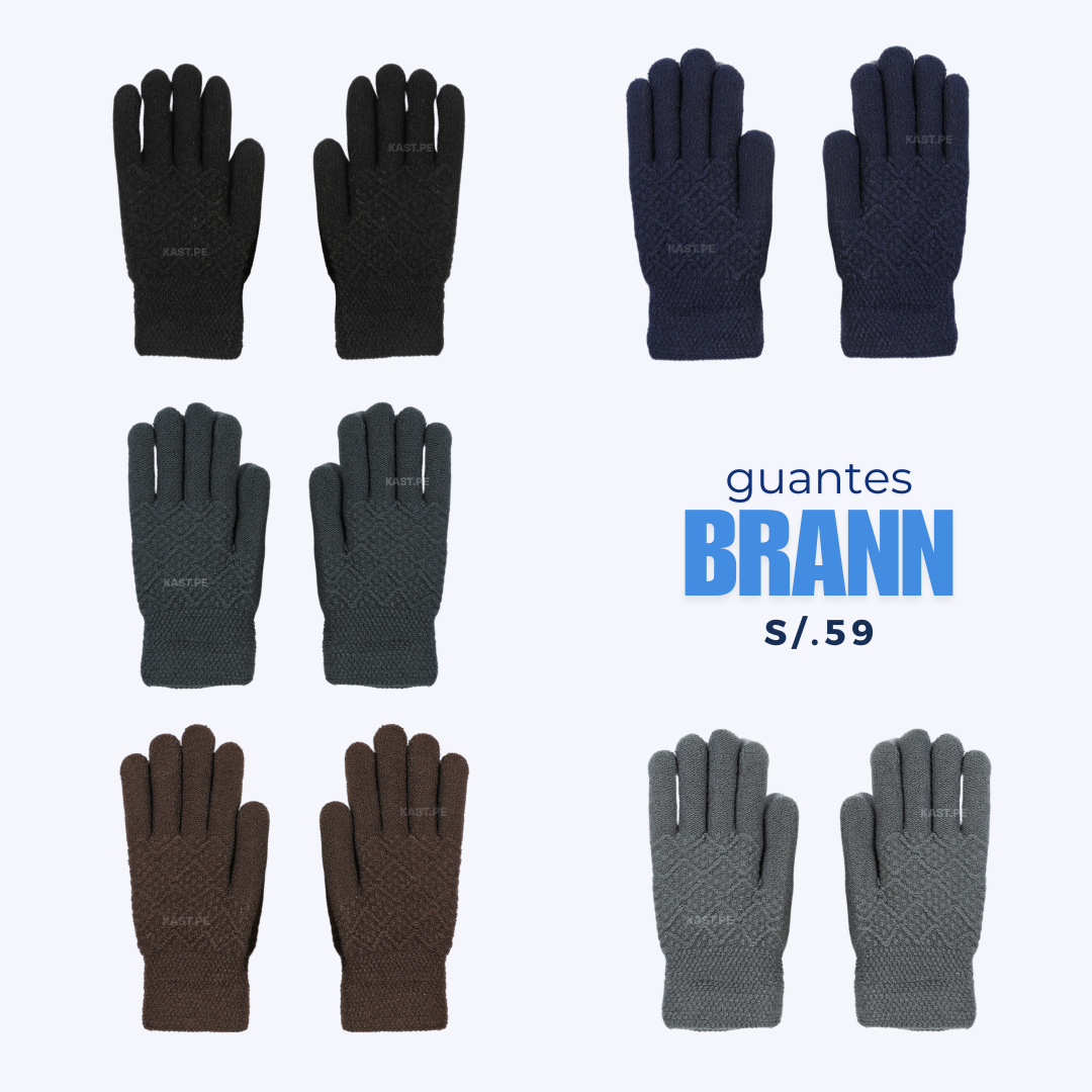 Guantes Brann para hombre táctil celular