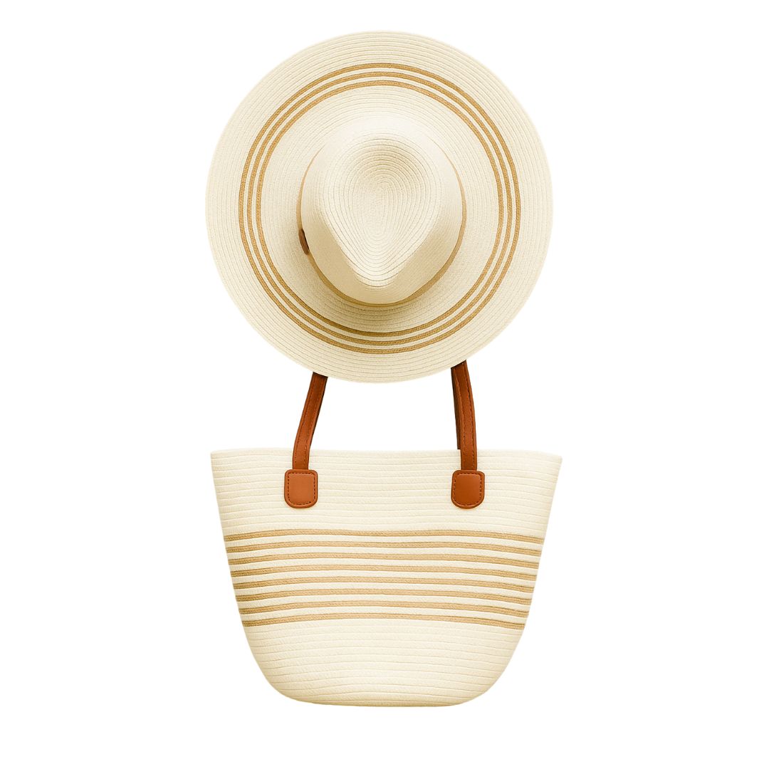 Pack Sombrero y Bolso Eliane – Estilo Natural de Verano