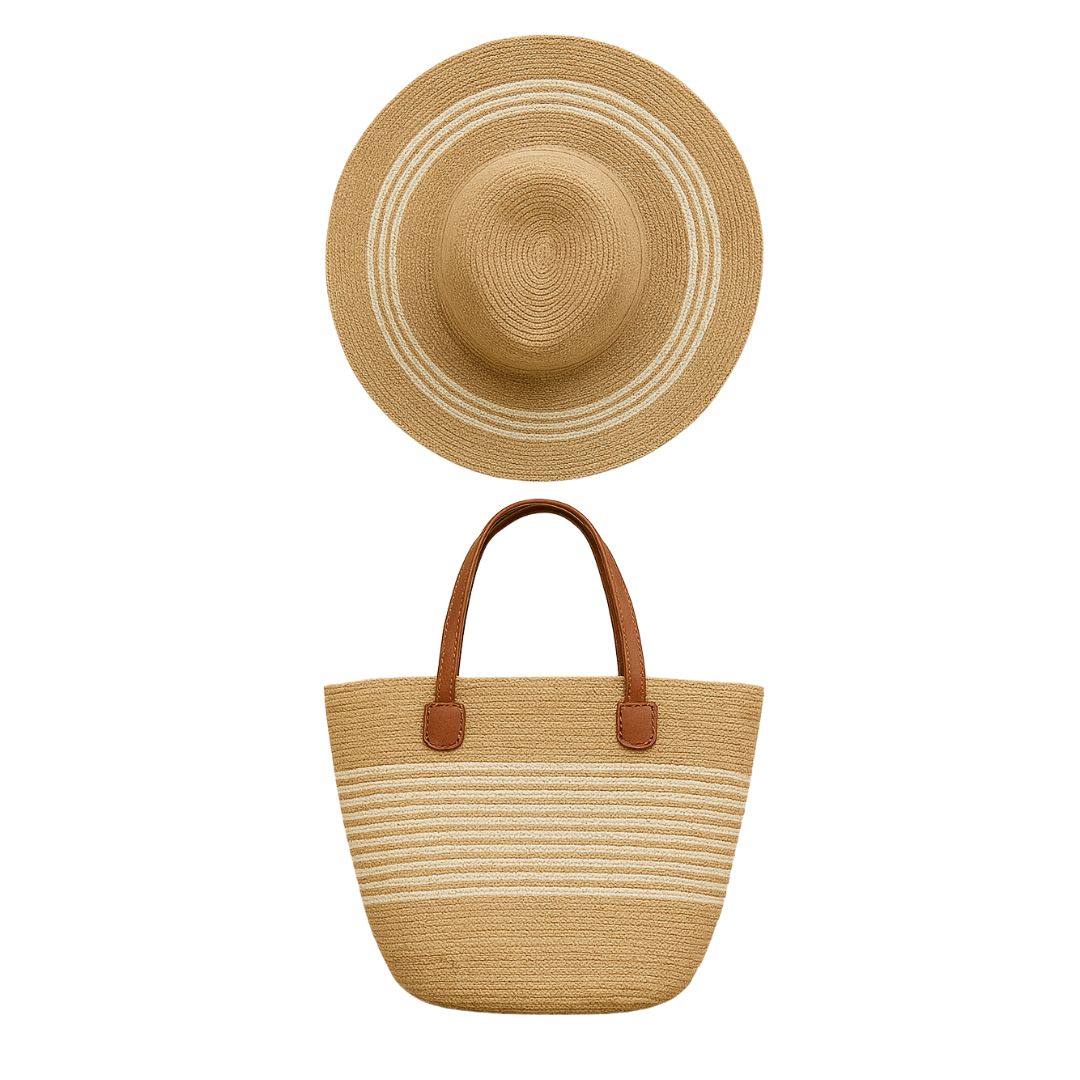 Pack Sombrero y Bolso Eliane – Estilo Natural de Verano