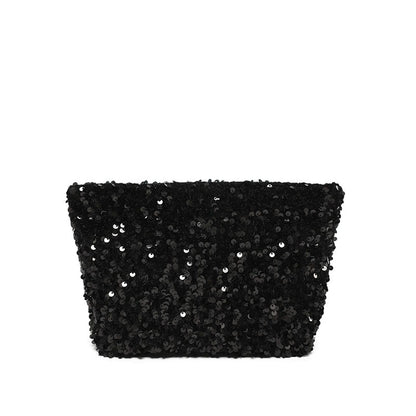 Bolso De Mano glitter Cosmetiquero Neceser Stardust | Negro