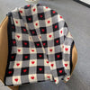 Pashmina Stephanie con Diseño de Corazones | Rojo y Negro