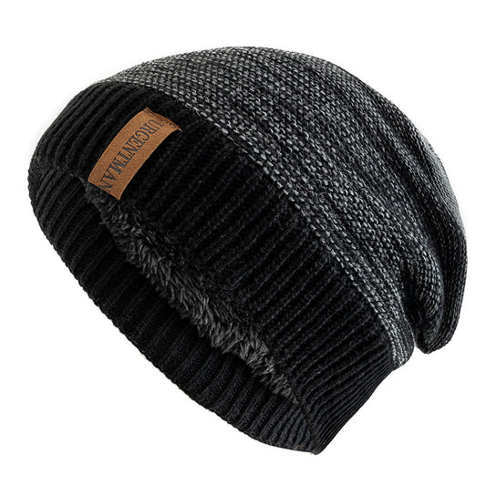 Beanie UrgentMan Gorro de lana con Peluche interno | Negro