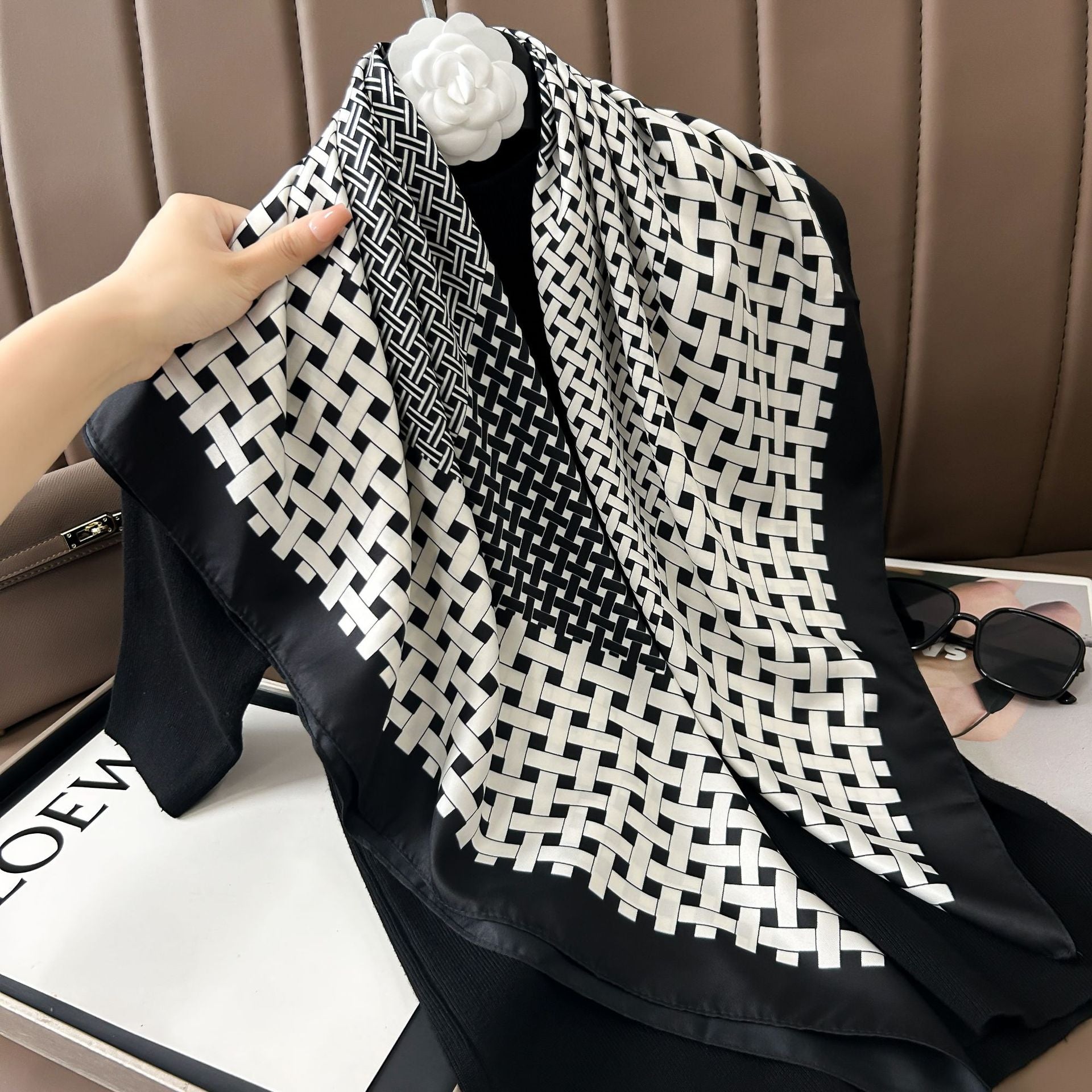 Pañoleta Bandana Pañuelo Trama de 90x90 cm