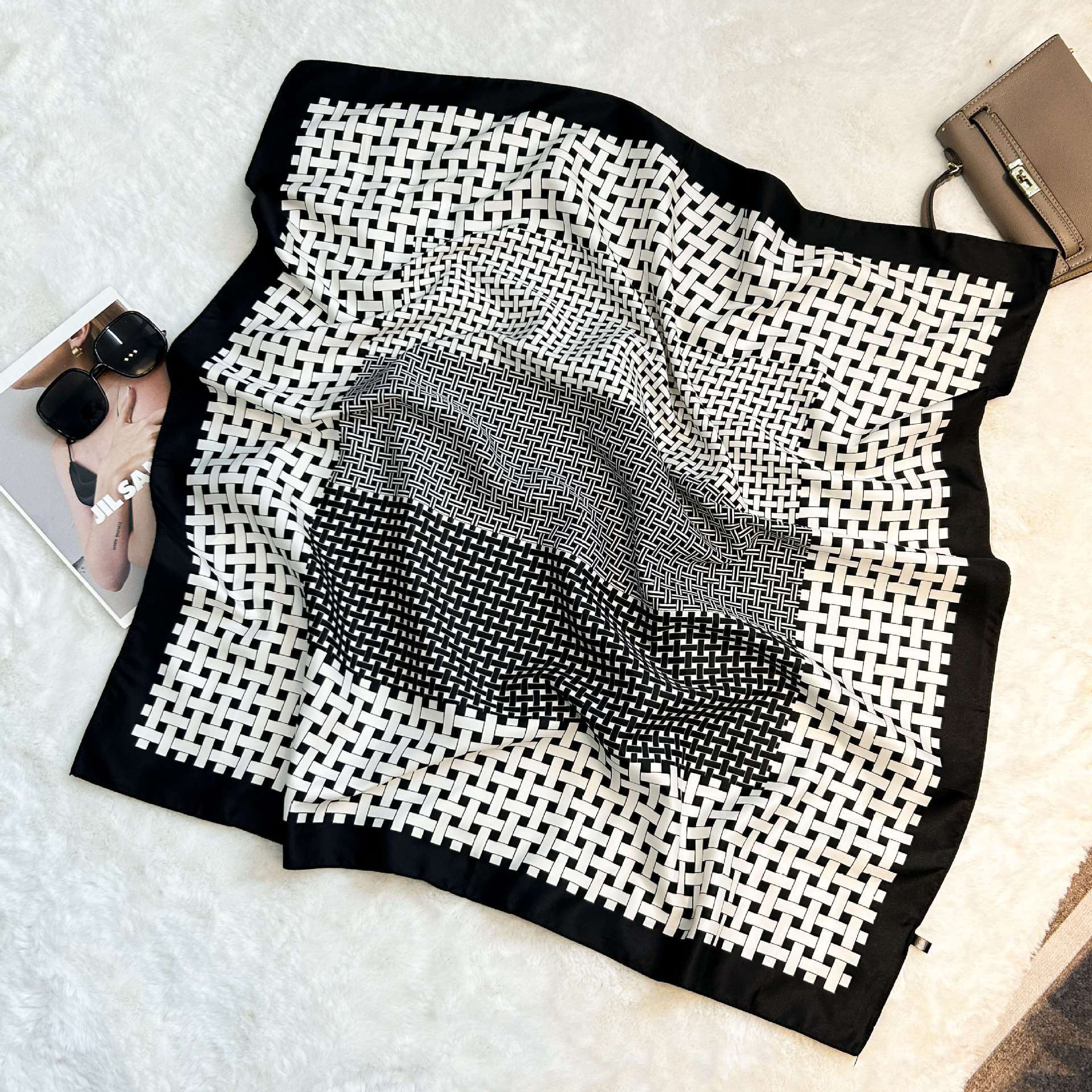 Pañoleta Bandana Pañuelo Trama de 90x90 cm