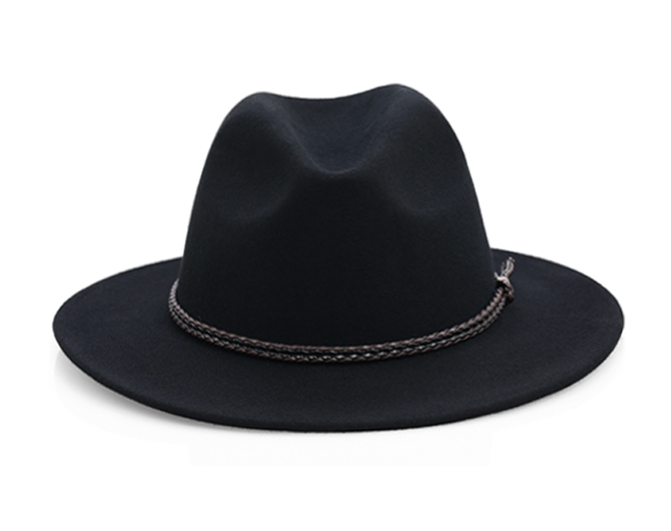 Sombrero Vaquero Unisex de Pana - Negro - 59cm