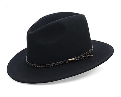 Sombrero Vaquero Unisex de Pana Negro - 59cm