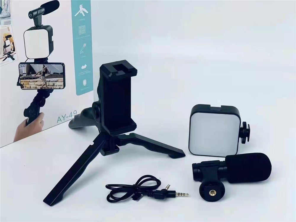 Video Making Vlog - Kit de Video,Tripode, Microfono, Luz