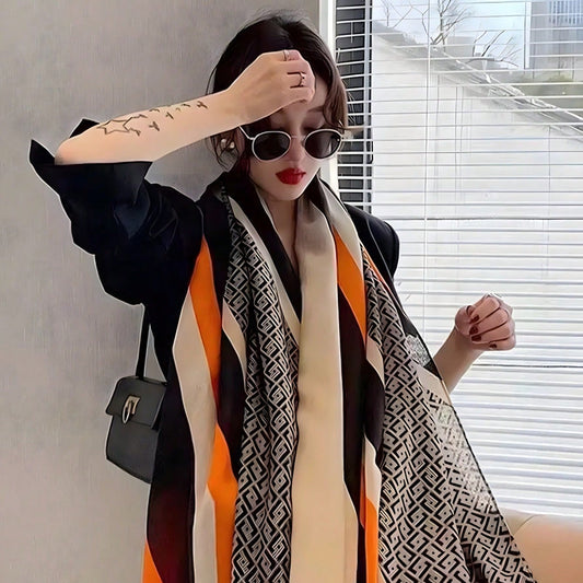 Pashmina Punto Hilo Waldorf Diseño Exclusivo | Beige