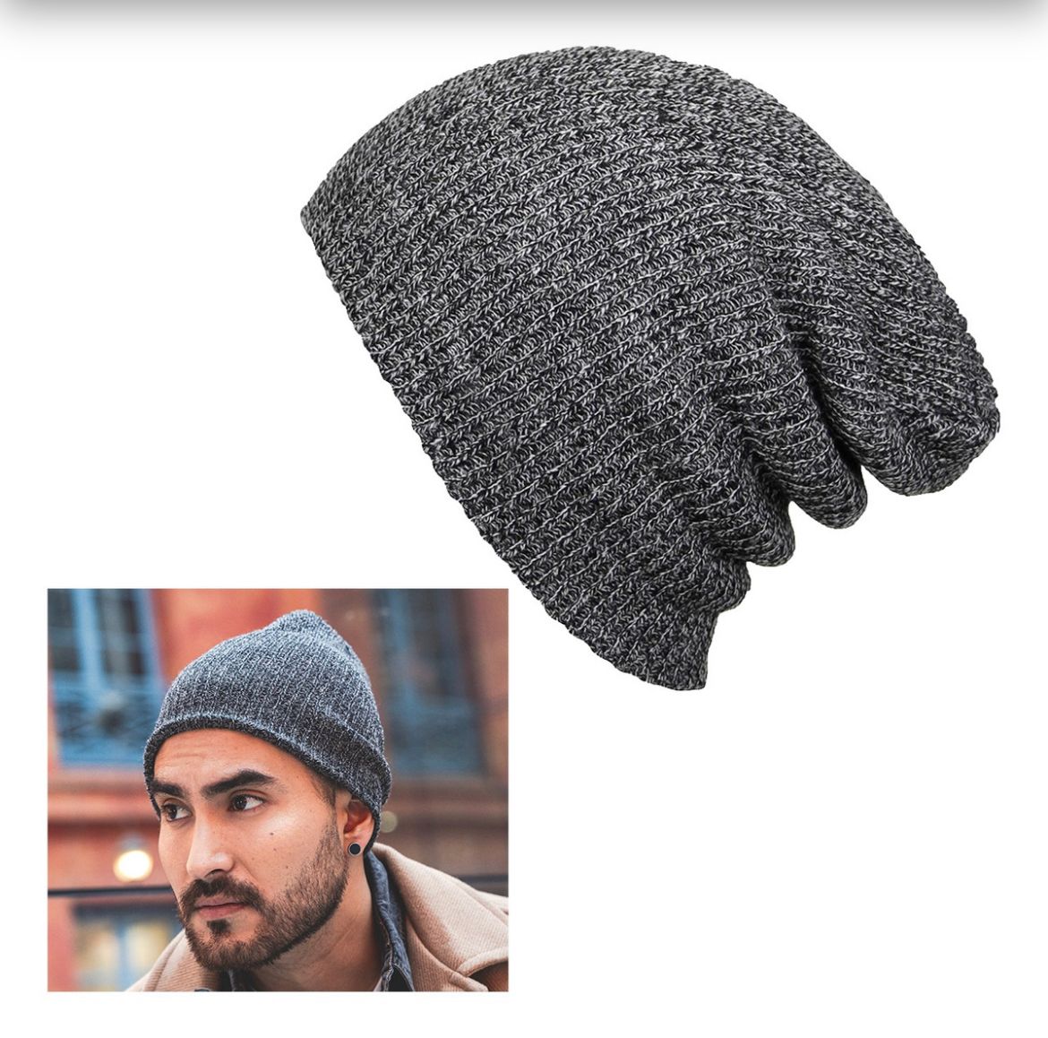 Beanie Jaspeado Clásico Unisex